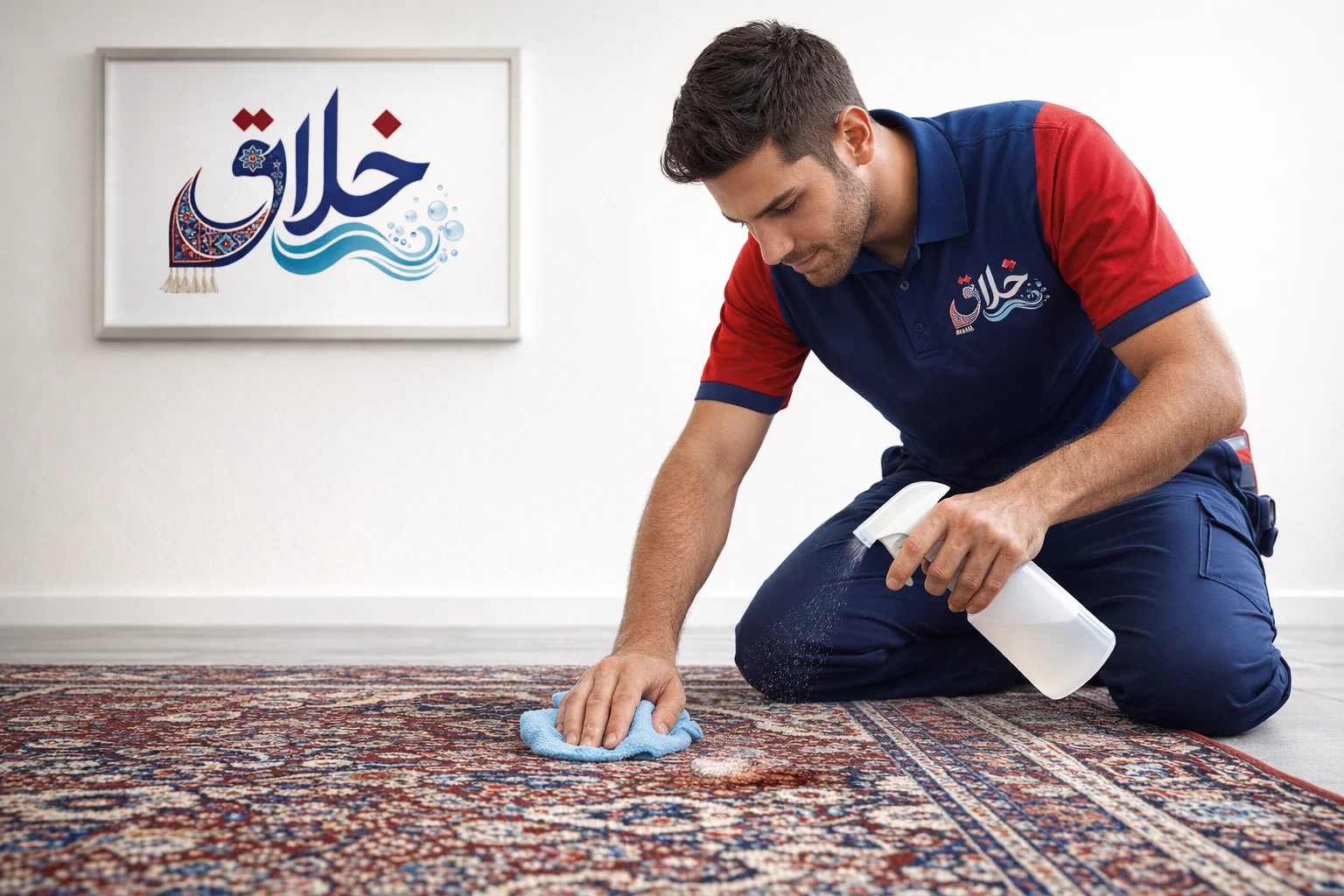 پاک کردن لکه از روی فرش