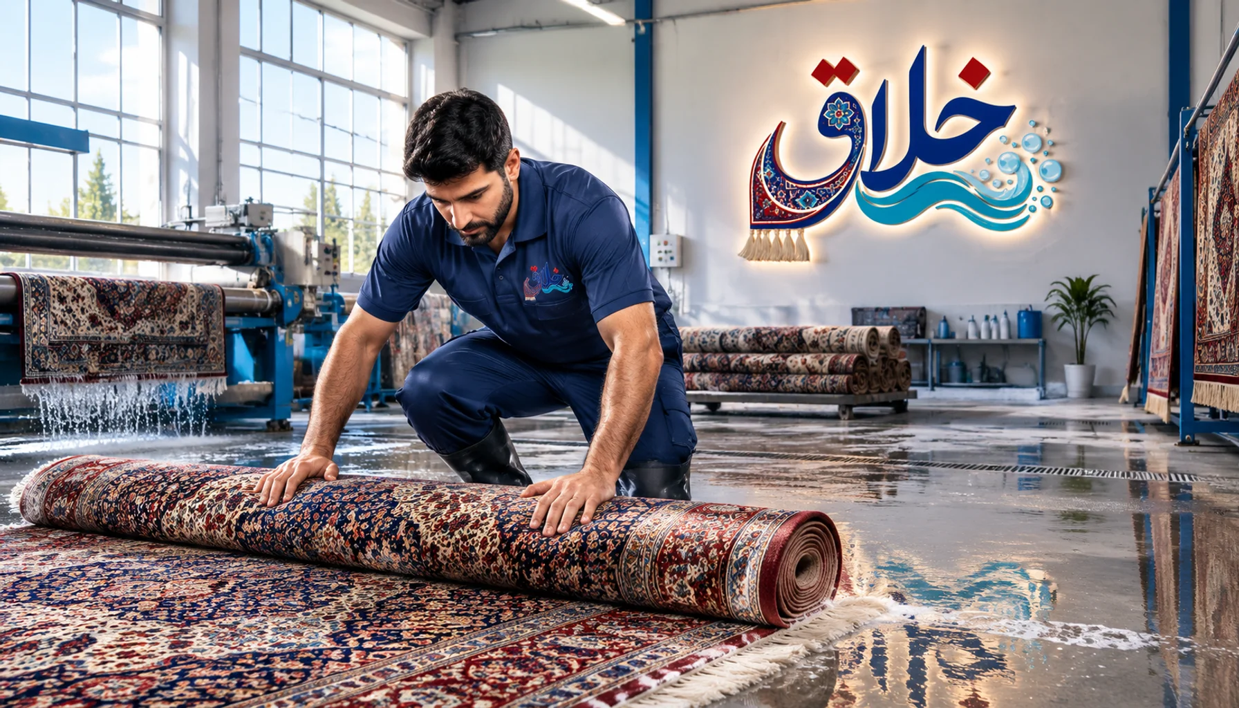 قالیشویی در صادقیه و آریاشهر